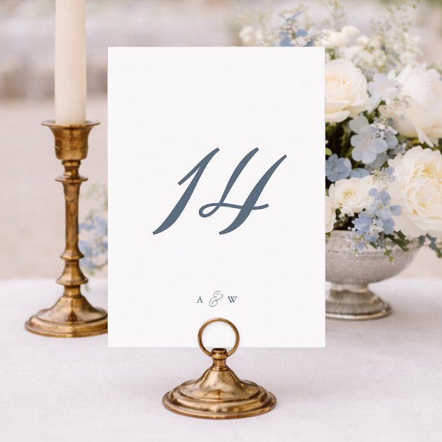 Carte De Remerciements Minimal Wedding Table Numbers 1–29  (Créateur téléchargé)