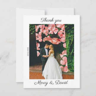Carte De Remerciements Minimalist Boho Thank you card