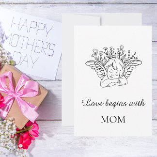 Carte De Remerciements Minimalist Mother`s Day Quote 