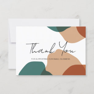 Carte De Remerciements Minimalist Patel Abstract Thank You