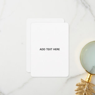Carte De Remerciements Minimaliste Blanc Élégant pour Toutes les Occasion