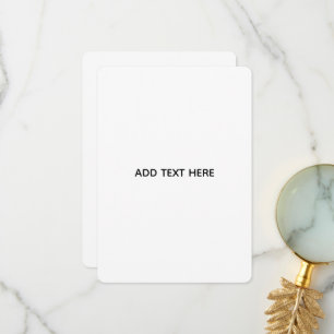Carte De Remerciements Minimaliste Blanc Élégant pour Toutes les Occasion