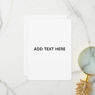 Carte De Remerciements Minimaliste Blanc Élégant pour Toutes les Occasion