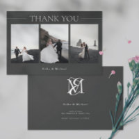 Minimaliste moderne Simple 3 photos Wedding