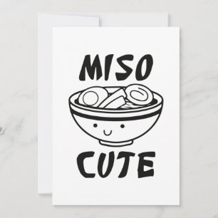 Carte De Remerciements Miso Cute