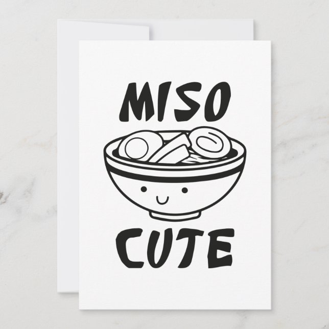 Carte De Remerciements Miso Mignon (Devant)