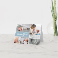 Mod blue Photo personnalisée Collage bébé garçon n