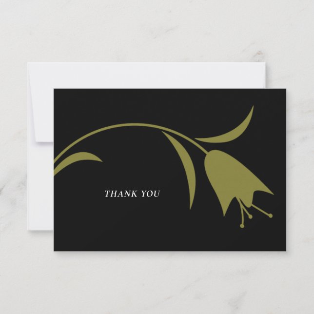 CARTE DE REMERCIEMENTS MOD OLIVE TULIP MARIAGE (Devant)