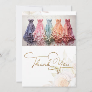 Carte De Remerciements Mode robe mariage