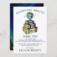 Modern Adventure Travel Baby shower