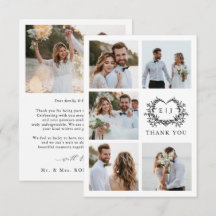 Modern Minimalist Calligraphy Crest monogram Photo