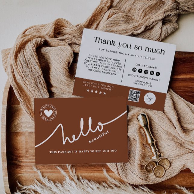 Carte de remerciements moderne, (Créateur téléchargé)