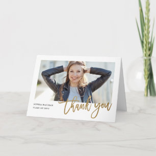 Carte De Remerciements Moderne Calligraphie