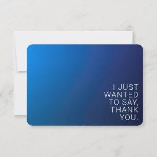 Carte De Remerciements Moderne dégradé bleu foncé et texte modifiable min