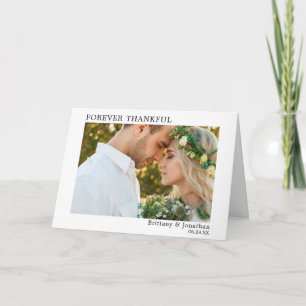 Carte De Remerciements Moderne minimaliste simple pour toujours plié