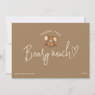 Carte De Remerciements Moderne nous pouvons attendre Baby shower