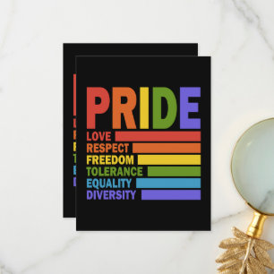 Carte De Remerciements Mois de la fierté LGBT