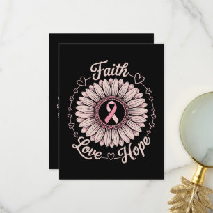 Carte De Remerciements Mois de la sensibilisation au cancer du sein Espoi
