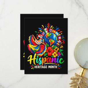 Carte De Remerciements Mois du patrimoine hispanique de tous les pays