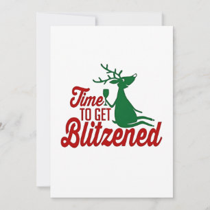 Carte De Remerciements Moment de se faire Blitzener Noël Renne