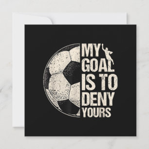 Carte De Remerciements Mon But Est De Refuser Votre Gardien De Football D