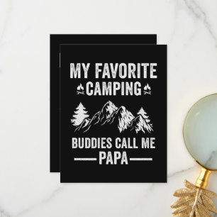 Carte De Remerciements Mon Camping Préféré - Les Copains M'appellent Papa