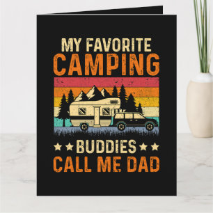 Carte De Remerciements Mon Camping Préféré - Les Potes M'appellent Papa