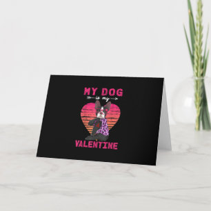 Carte De Remerciements Mon Chien Est Mon Saint Valentin Boston Terrier Le