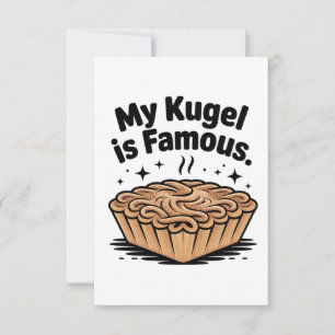 Carte De Remerciements Mon kugel est célèbre Hanukkah juif drôle juif