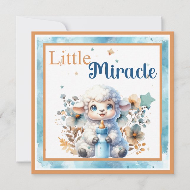 Carte De Remerciements Mon Petit Agneau (Devant)