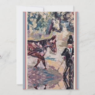 Carte De Remerciements mon style horsey renoir
