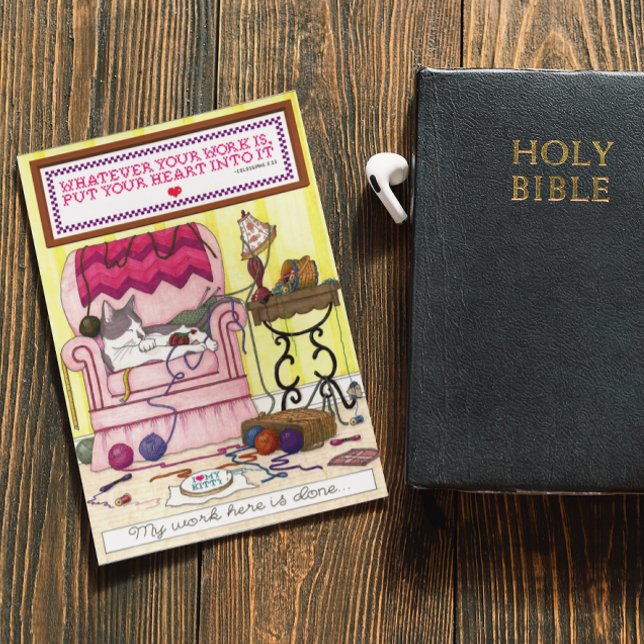 Carte De Remerciements Mon travail ici est fait Pastor Appréciation Card (Créateur téléchargé)