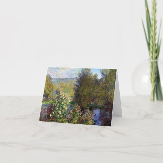 Carte De Remerciements Monet Claude Coin du Jardin à Montgeron