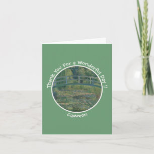 Carte De Remerciements Monet's Water-Lily Pond et Footbridge Party Items