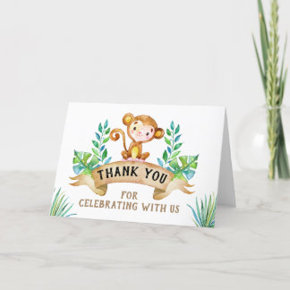 Carte De Remerciements Monkey