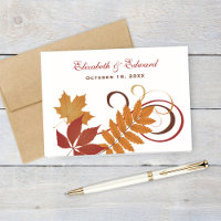 Monogramme de mariage rustique aux feuilles tomban
