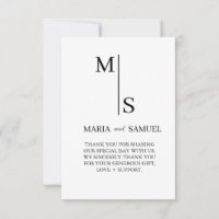 Monogramme mariage Élégant Simple Minimaliste