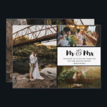 Carte De Remerciements Monsieur et Madame Collage de photos de mariage<br><div class="desc">Cartes de remerciement de mariage avec un design Monsieur et Madame comprenant quatre de vos photos de mariage préférées. Montrez à votre famille et à vos amis votre appréciation pour faire partie de votre célébration de mariage avec l'une de ces belles cartes de remerciement. Si vous avez besoin d'aide avec...</div>