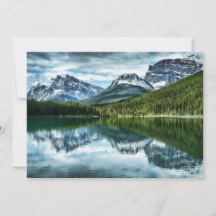 Carte De Remerciements Montagnes Canadian Rockies, Alberta Canada