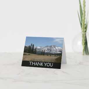 Carte De Remerciements Montagnes de la Sierra Nevada I depuis Yosemite