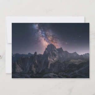 Carte De Remerciements Montagnes Dolomites Mountains, Italie