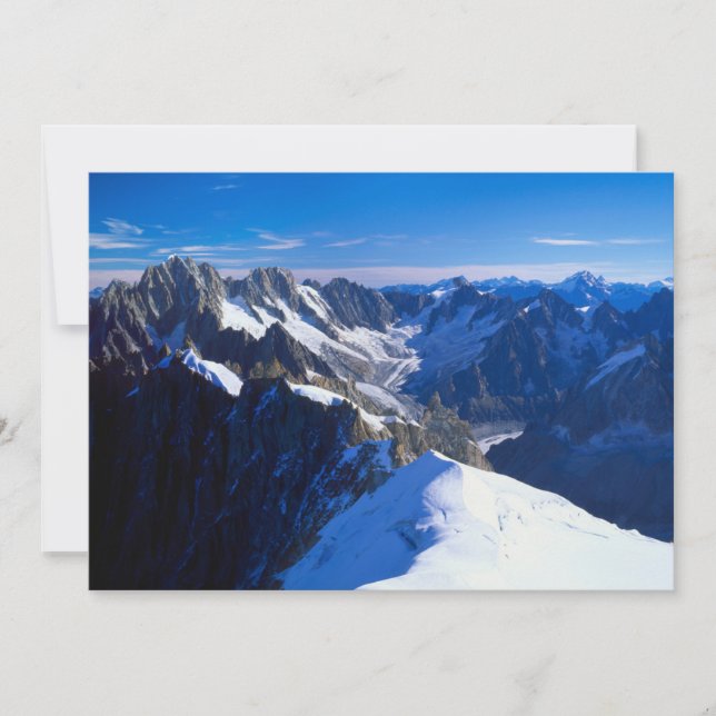 Carte De Remerciements Montagnes | Mont Blanc, Alpes européennes (Devant)