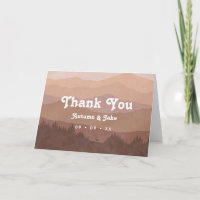 Montagnes Retro & Forêt Dusty Mariage rose