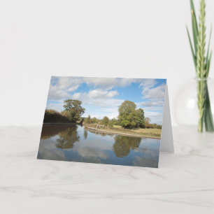 Carte De Remerciements Montgomery Canal Shropshire Angleterre