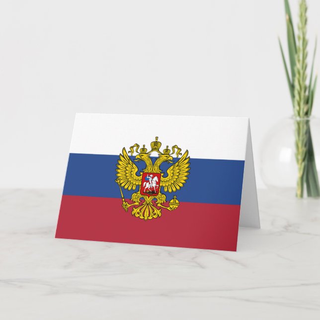 Carte De Remerciements Montrez vos couleurs - Russie (Devant)