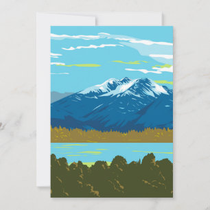 Carte De Remerciements Monts Murchison dans le parc national du Fiordland