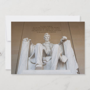 Carte De Remerciements Monuments   The Lincoln Memorial