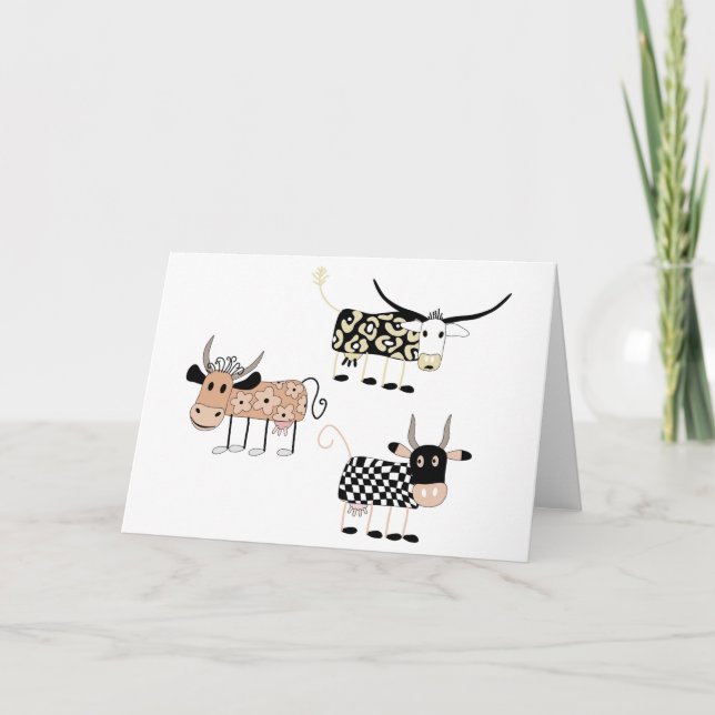 Carte De Remerciements Moo (Devant)