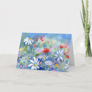 Carte De Remerciements Morning Meadow Blank Notecard