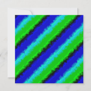 Carte De Remerciements Motif arc-en-ciel bleu vert abstrait 3D